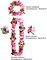 Hawaiian Hula Leis sets Artificial Flowers Fabric Wreath Neck Loop Wristband Headband Dance Garland Leis Sets for Luau Party Costumes (6 sets;24 Pack)